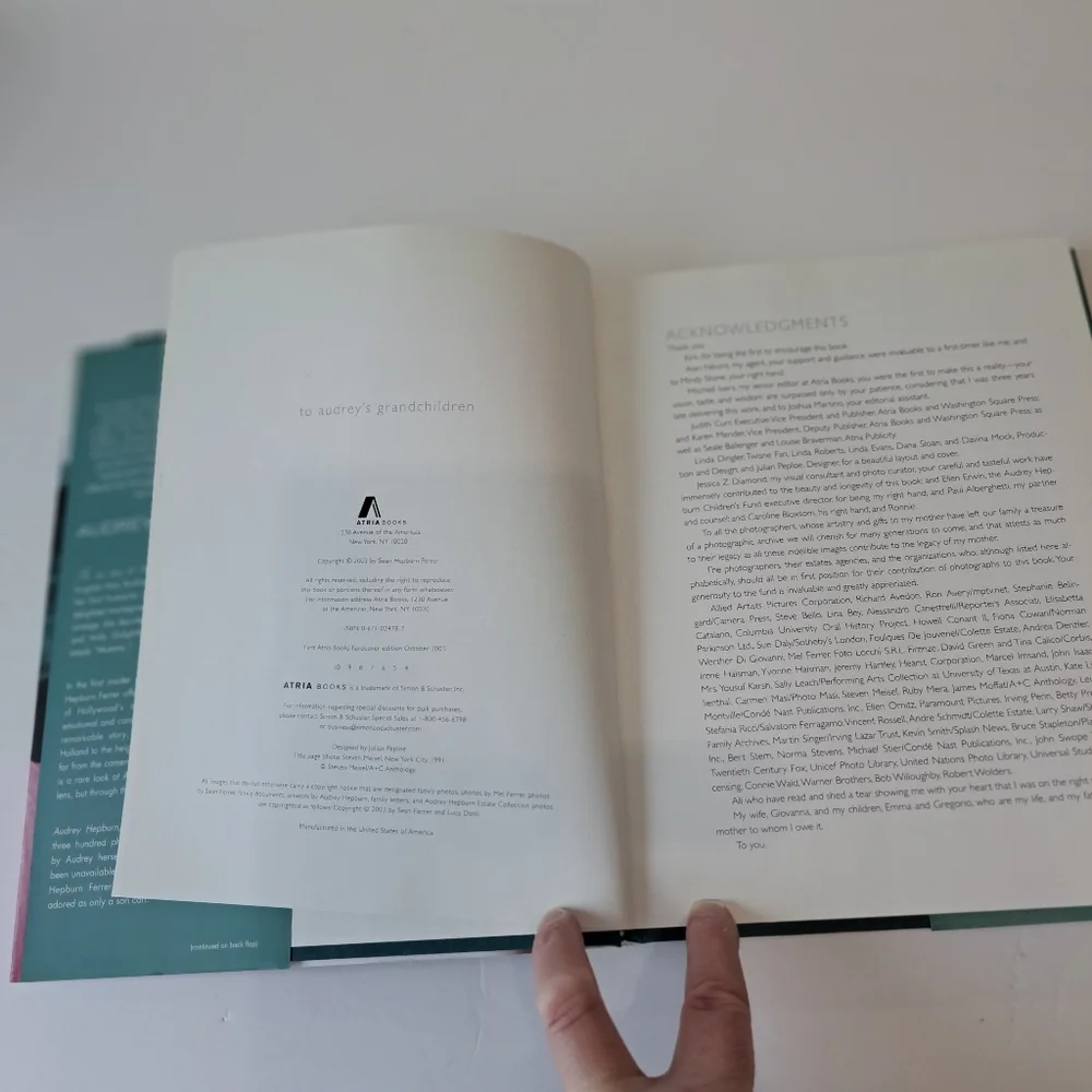 Audrey Hepburn A Elegant Spirit    Hardcover Book